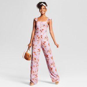 Xhilaration Flowered Jumpsuit